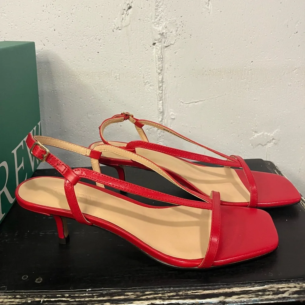 NIB J.Crew Krista sling back kitten heel 8 - Picture 5 of 9